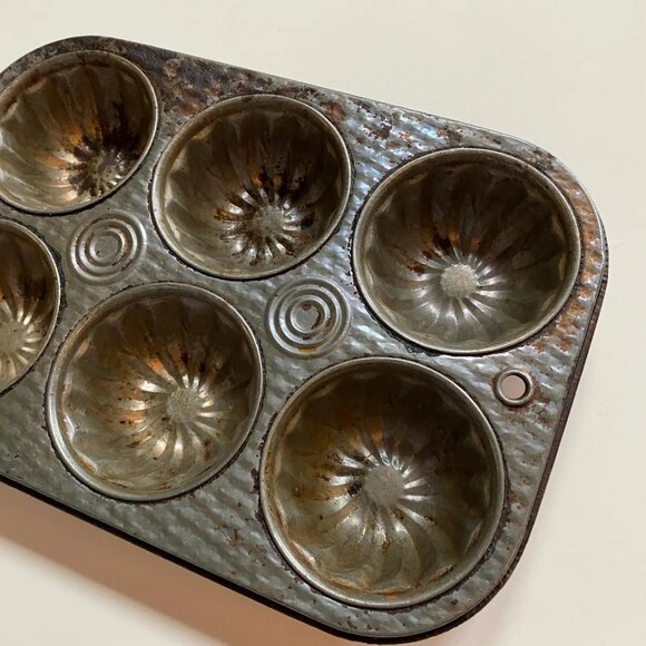 Vintage GSW Baking Tray Mold Tin for Cakes Cookies Kitchen Cookware Collectible - Picture 3 of 7